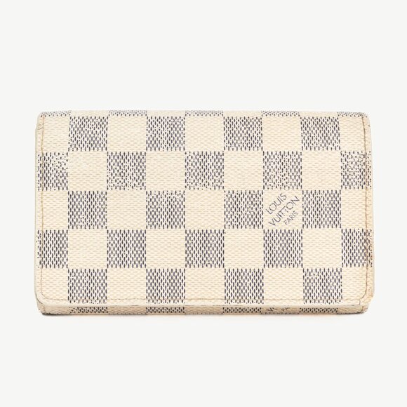 Louis Vuitton Damier Azur Canvas Porte-Monnaie Billets Tresor Wallet - Picture 1 of 9